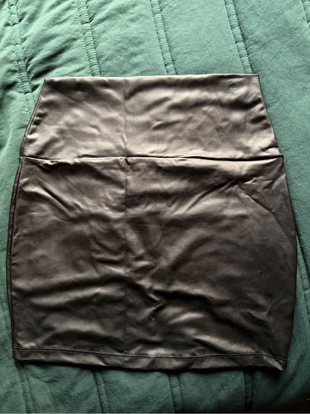 Windsor Black Faux Leather Mini Skirt